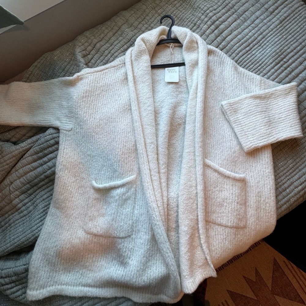 Cozy Shawl-Collar Alpaca  Cardigan from Atelier Delphine